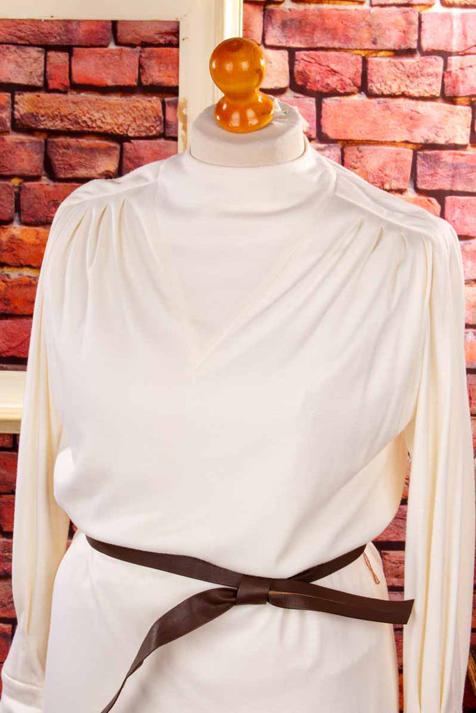 Vintage Lavicka Wollkleid weiß