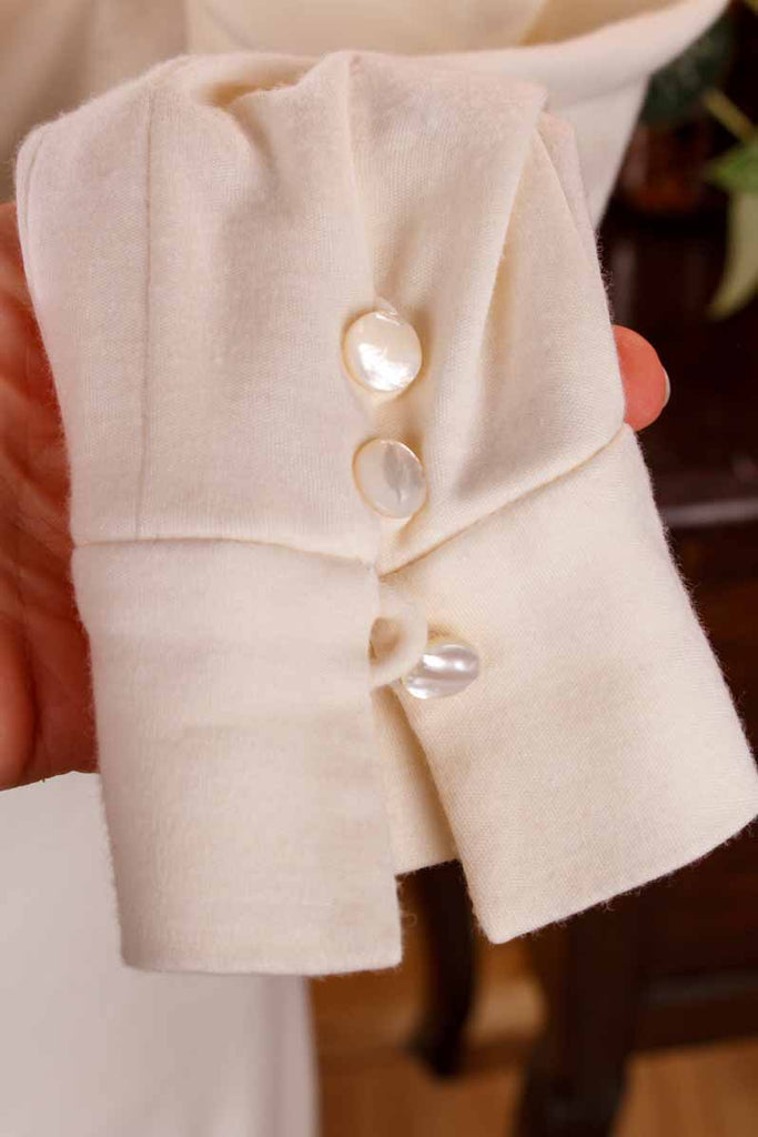 Vintage Lavicka Wollkleid weiß