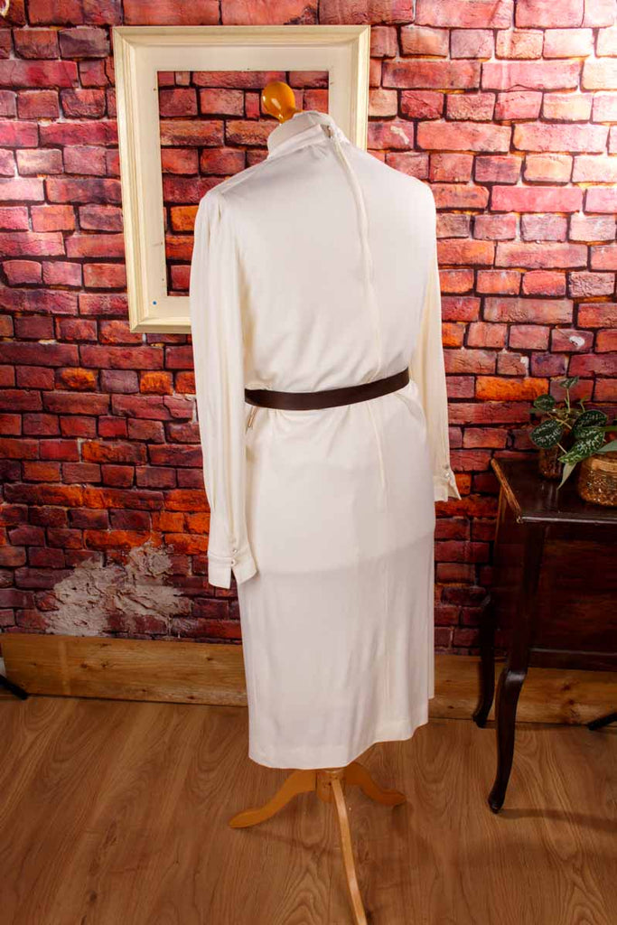 Vintage Lavicka Wollkleid weiß