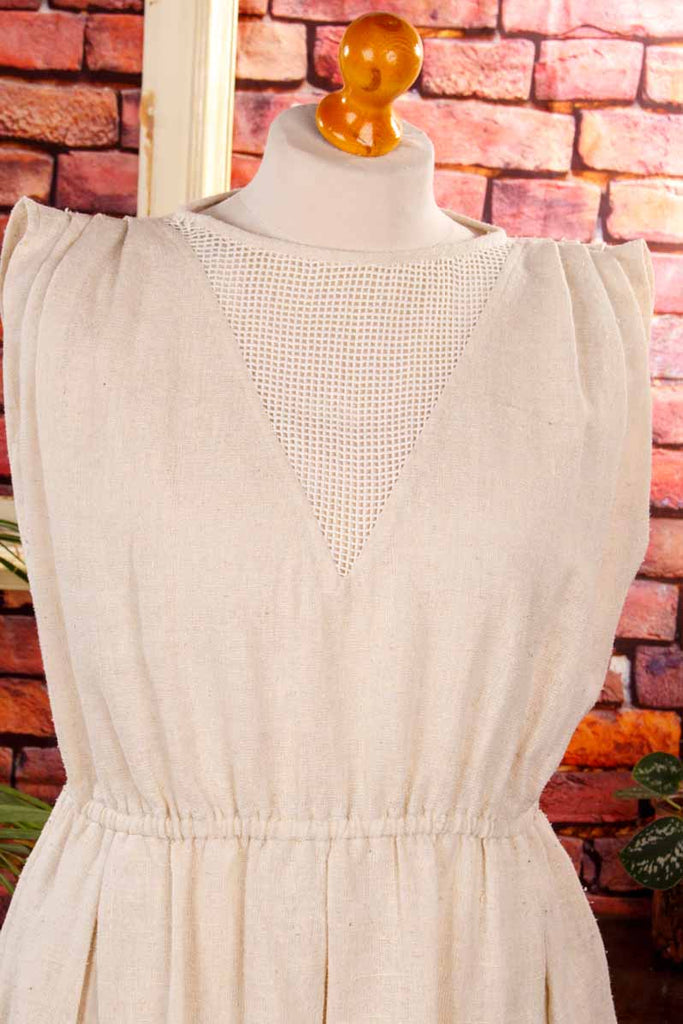 Boho Kleid Leinenlook