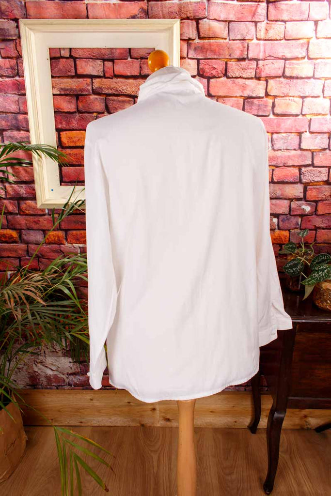 Vintage Rüschenbluse weiß