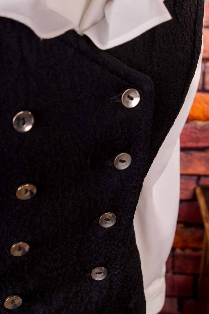 60s Schlager Kleid schwarz