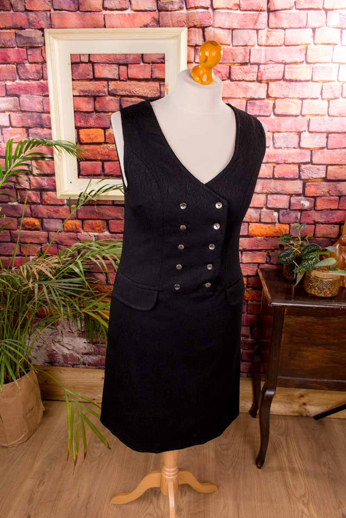 60s Schlager Kleid schwarz