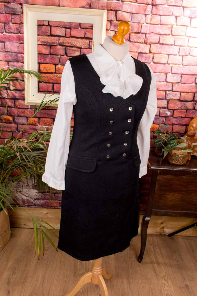 60s Schlager Kleid schwarz