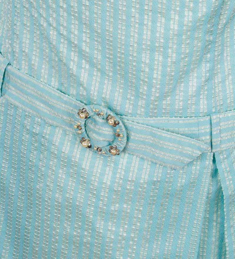 60s Flapper Stil Kleid türkis