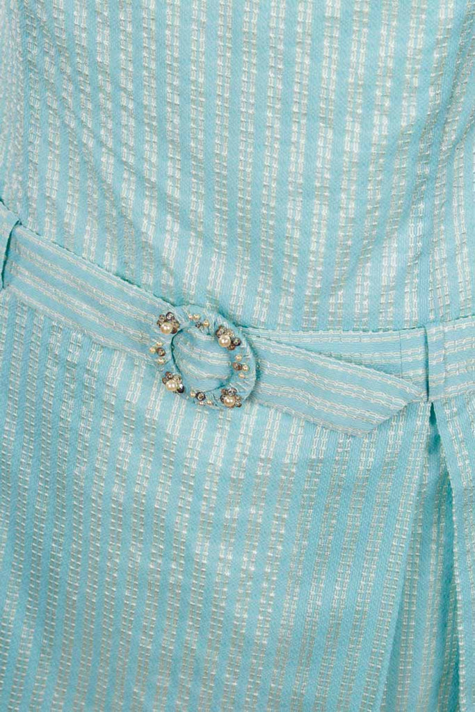 60s Flapper Stil Kleid türkis