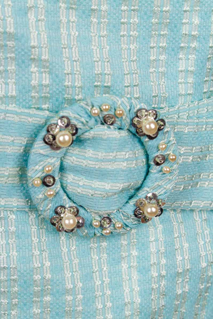 60s Flapper Stil Kleid türkis