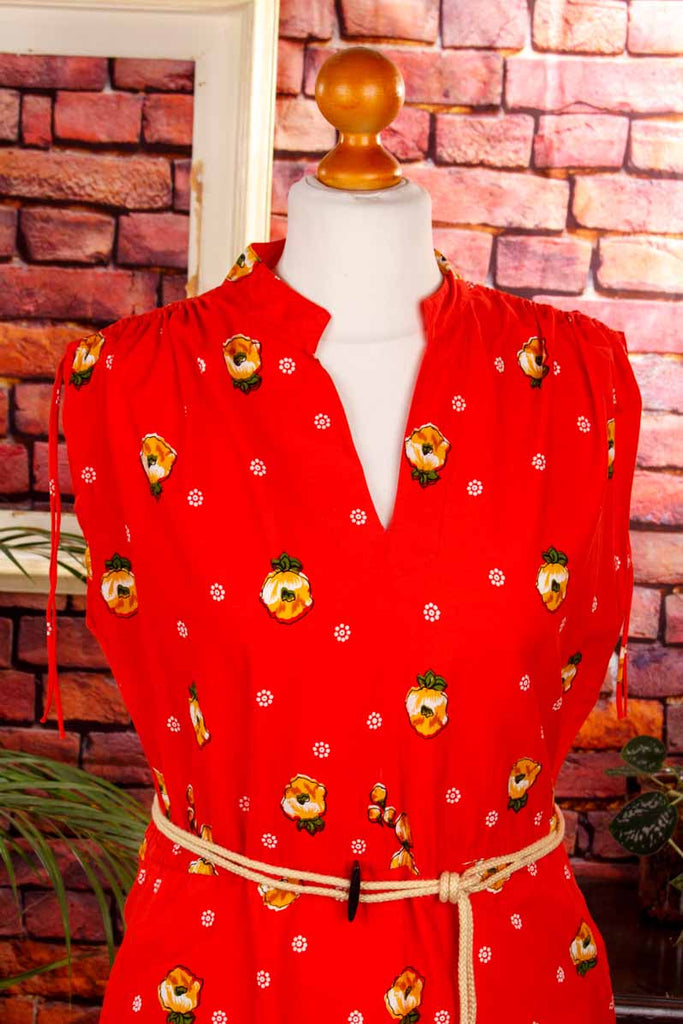 Hippiekleid rot Muster