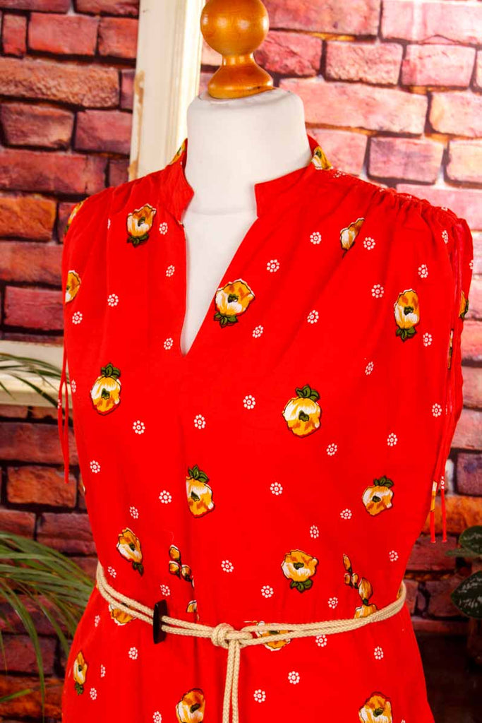 Hippiekleid rot Muster