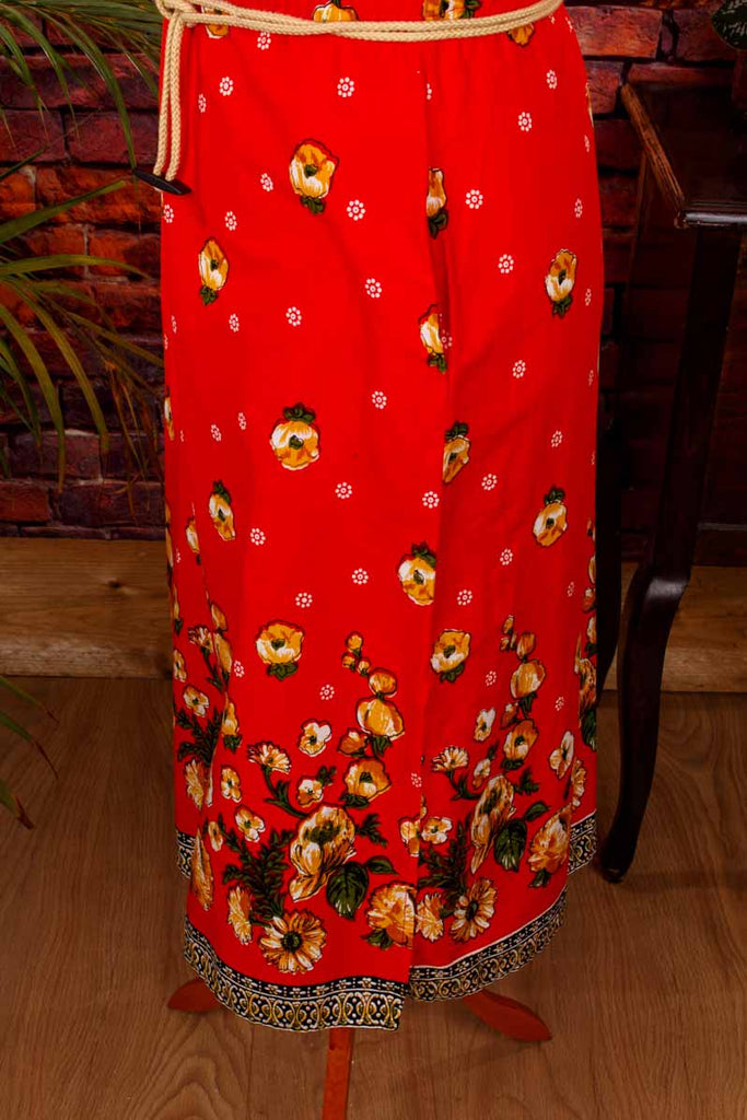 Hippiekleid rot Muster