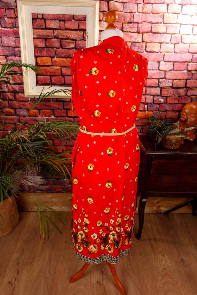 Hippiekleid rot Muster