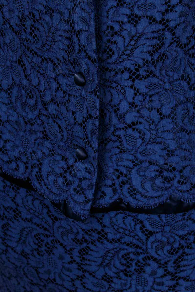 Spitze Kostüm dunkelblau