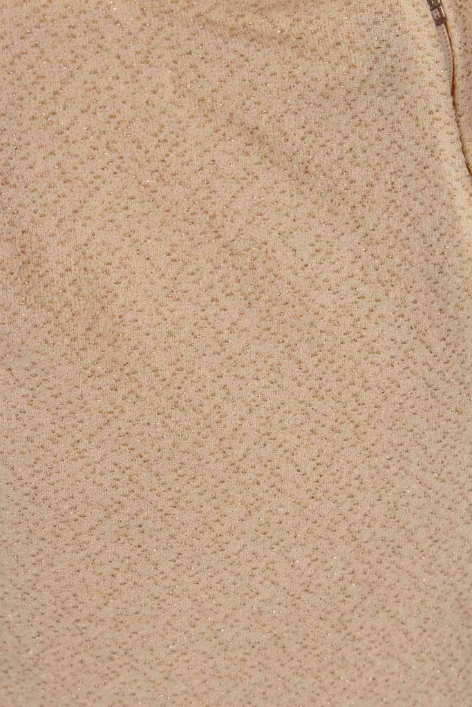 kurzer goldfarbener Glitzerrock