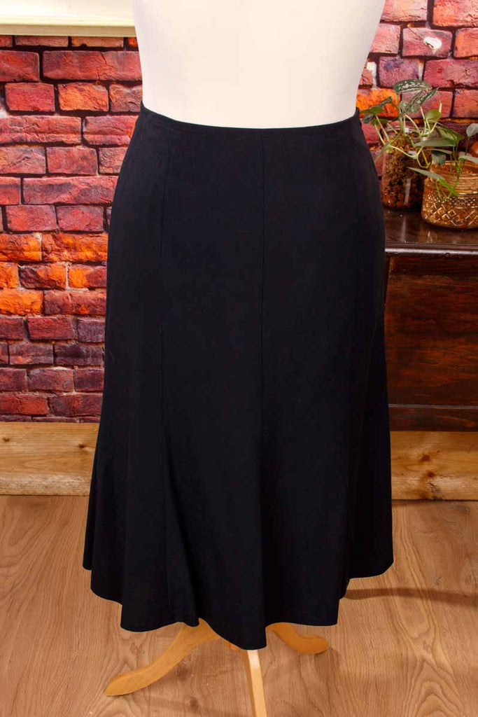 Glockenrock schwarz Leinenmix