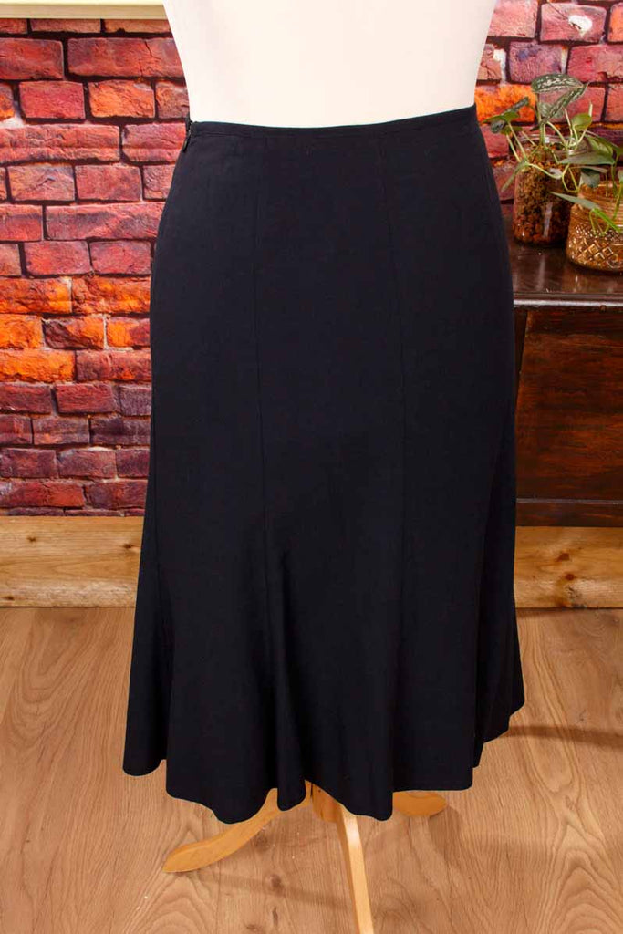 Glockenrock schwarz Leinenmix