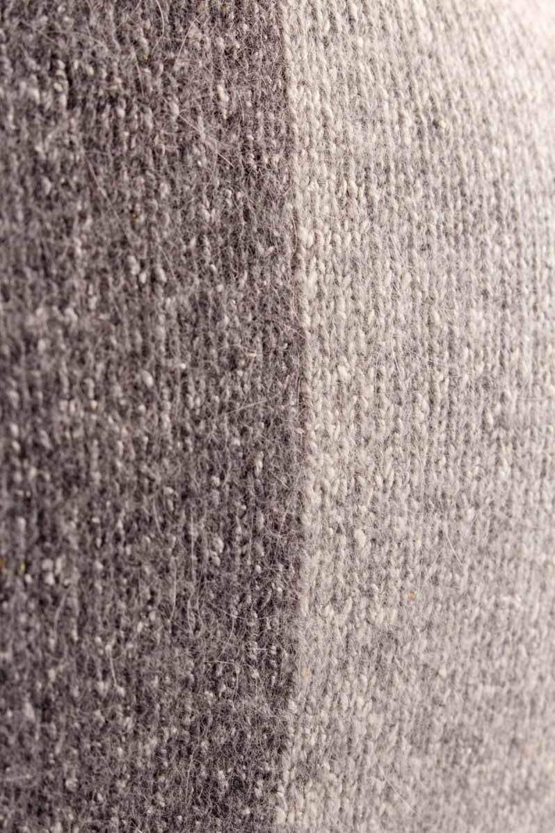 Angora-Seide Pullover grau Zopfmuster
