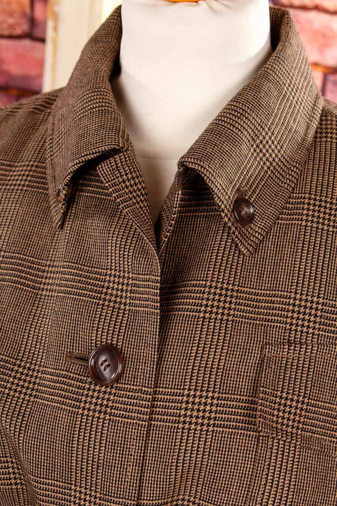 ROBINOW Woll Kostüm braun Pepita