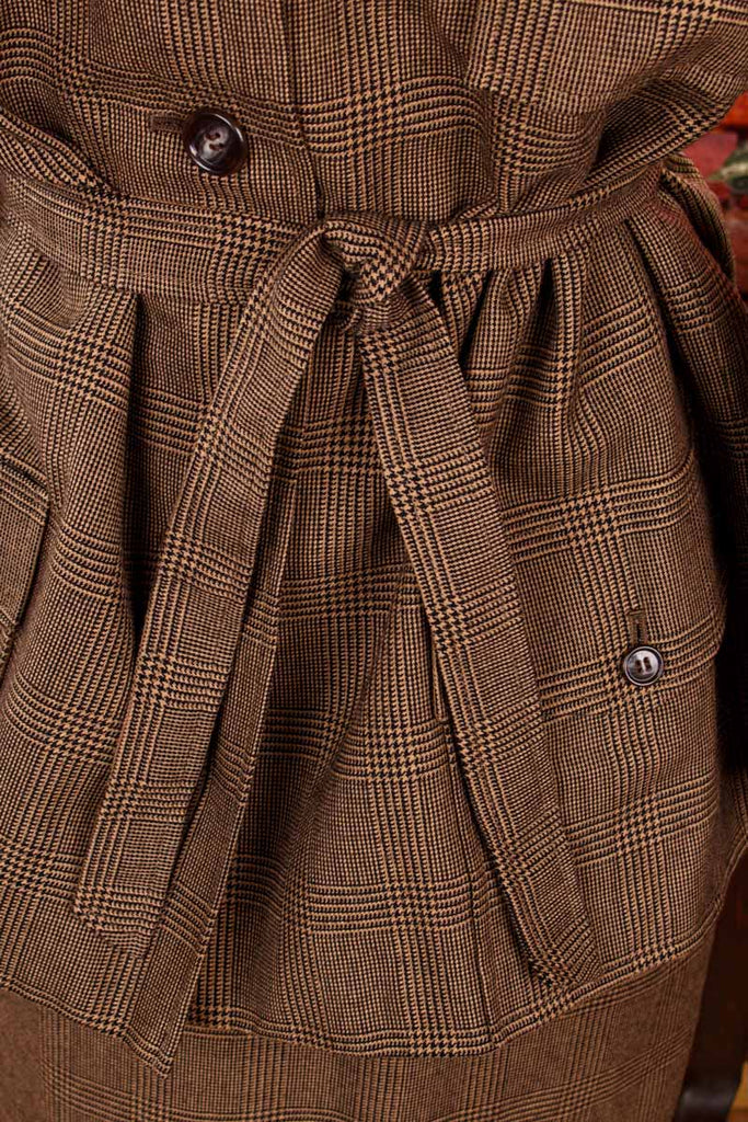 ROBINOW Woll Kostüm braun Pepita