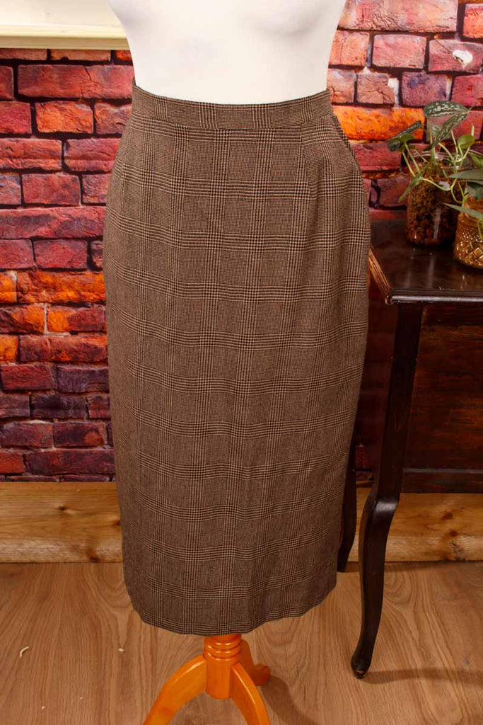 ROBINOW Woll Kostüm braun Pepita