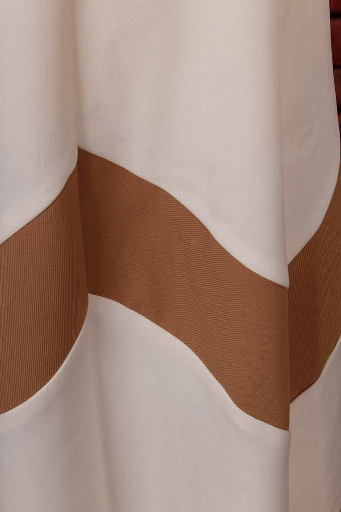 70er Rock braun weiß Zickzack