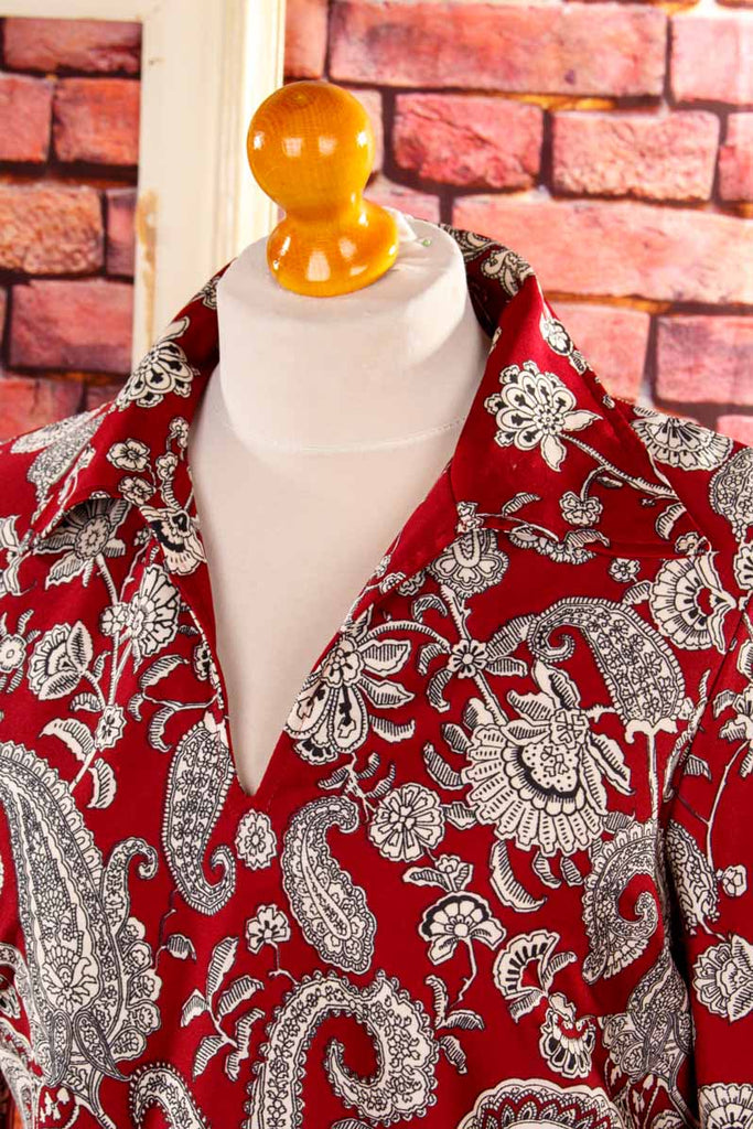 70s Disco Tunika Langbluse