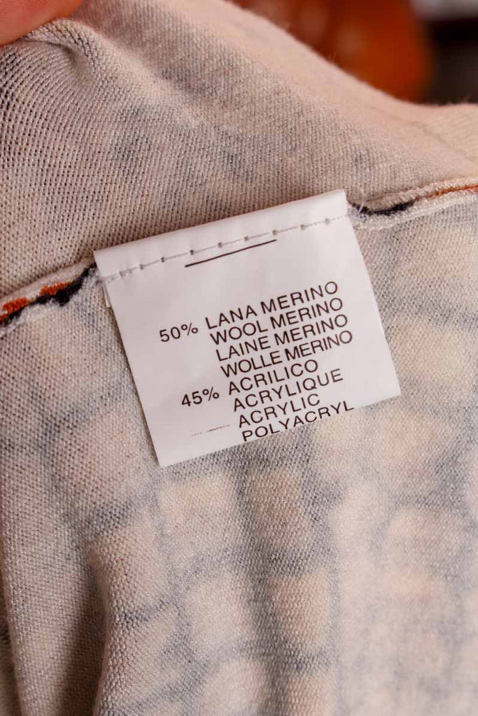 Merino Wollstrickjacke Leomuster