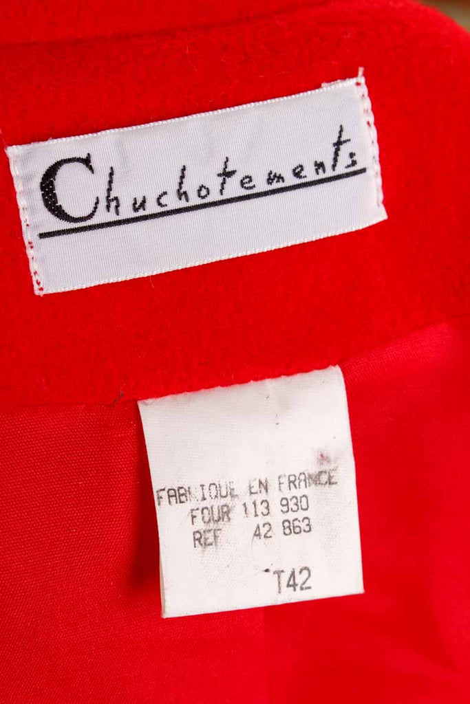 Wolle Kurzblazer rot