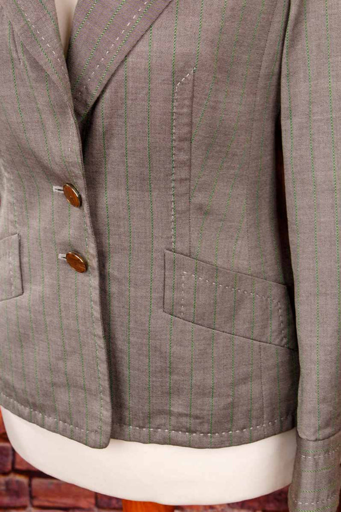 ESCADA Wolle-Seide Blazer grau