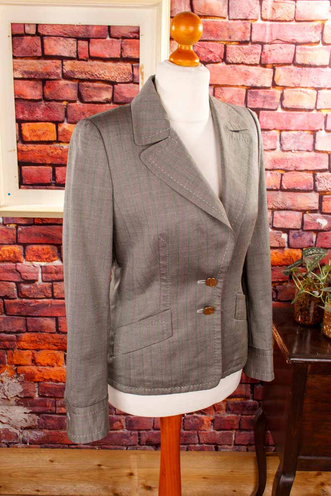 ESCADA Wolle-Seide Blazer grau