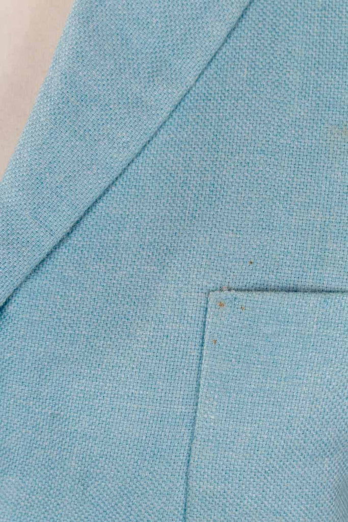 Seidenmix Blazer hellblau