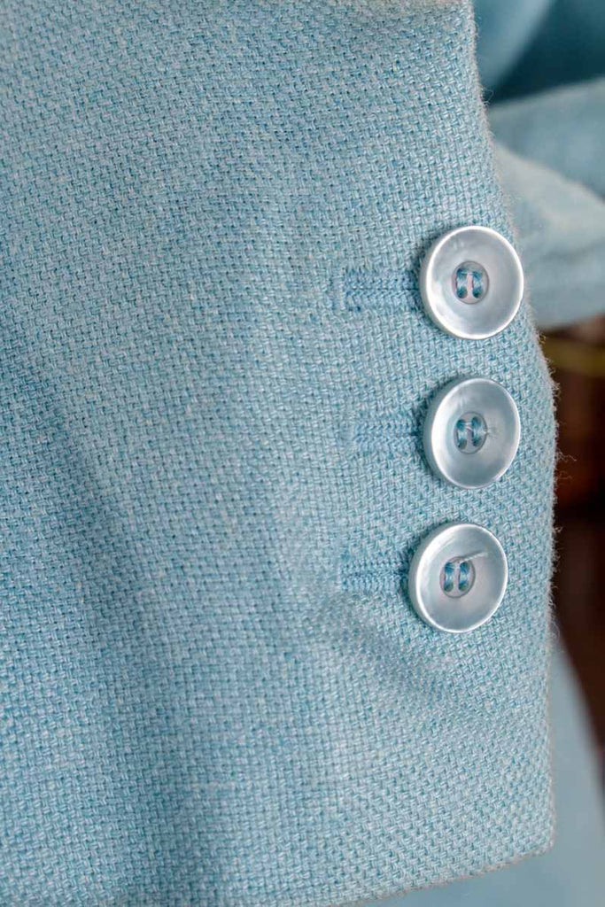 Seidenmix Blazer hellblau