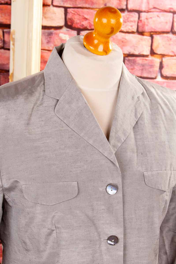 eleganter Blazer silber Glanz