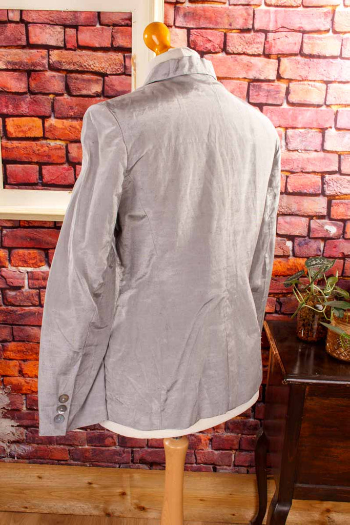 eleganter Blazer silber Glanz