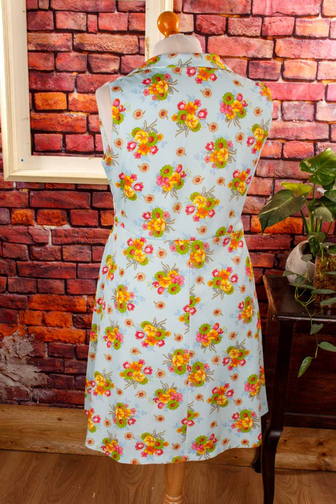 Rockabella Blümchenkleid türkis