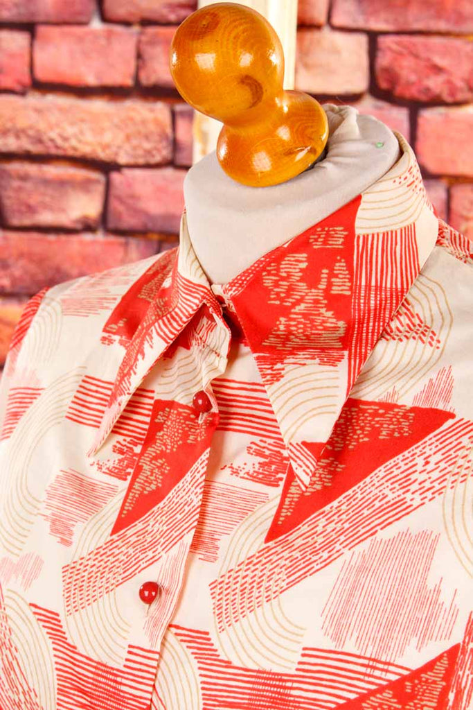 70s Disco Bluse pink