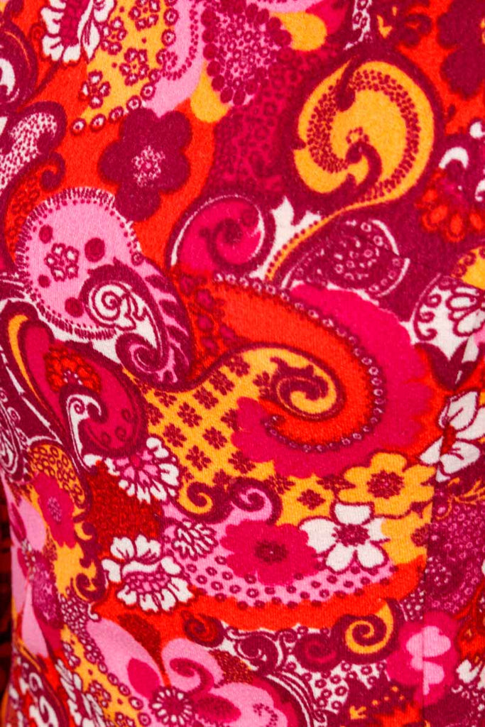 60s Disco Top pink Paisley