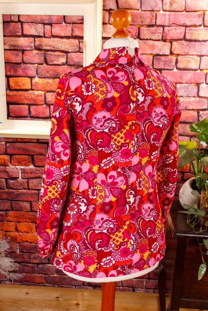 60s Disco Top pink Paisley