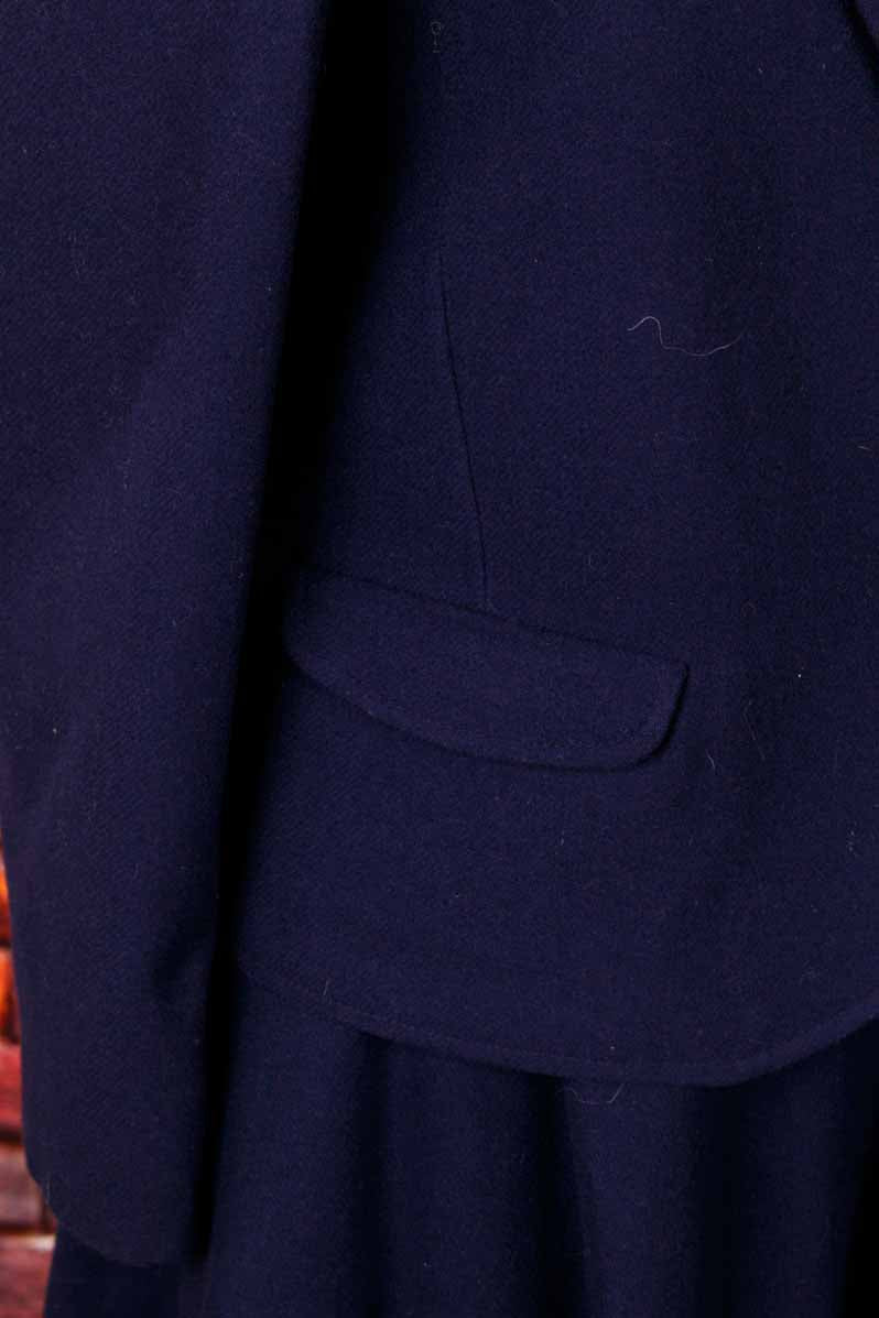 Wolle Blazer marineblau