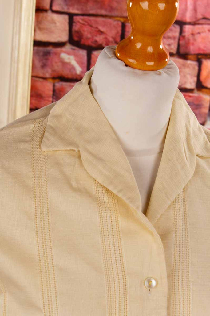 Rockabella Bluse beige Spitze