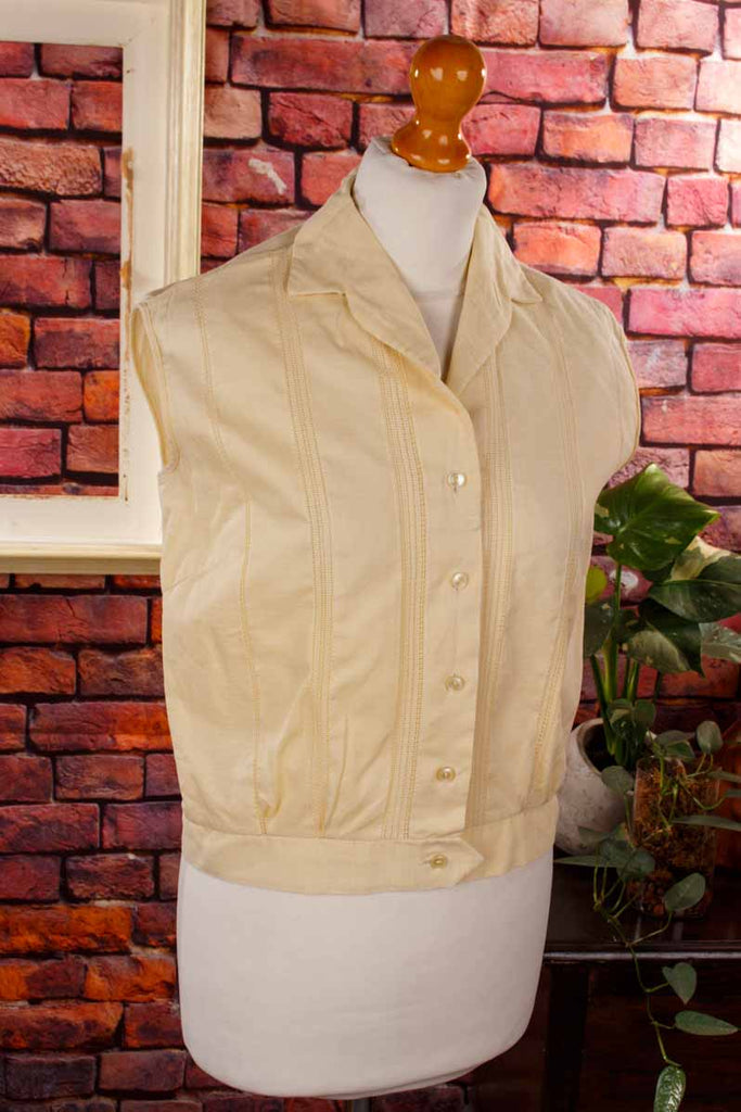 Rockabella Bluse beige Spitze
