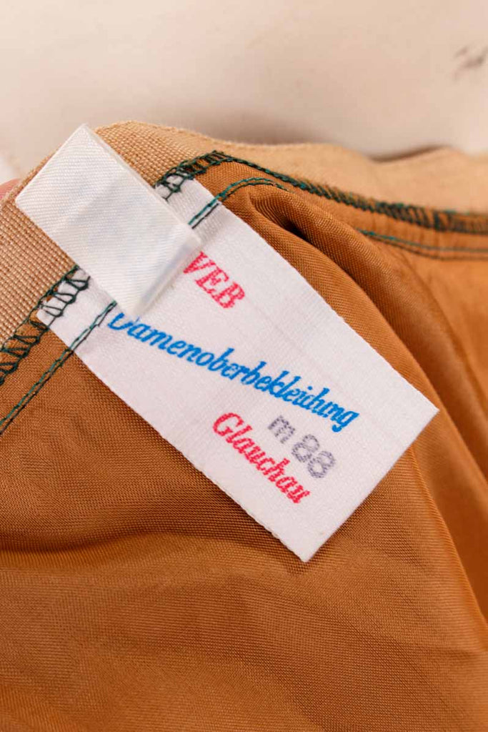 Boho Samtrock smaragdgrün