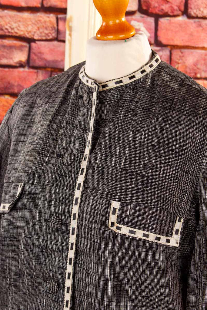 Vintage Kostüm grau meliert