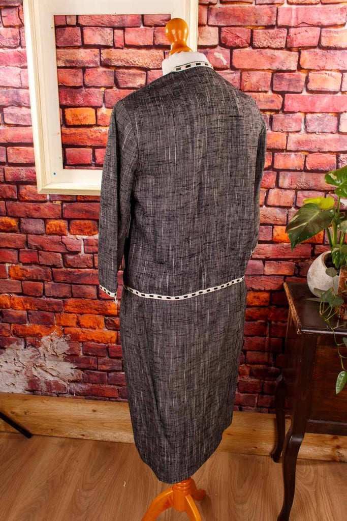 Vintage Kostüm grau meliert