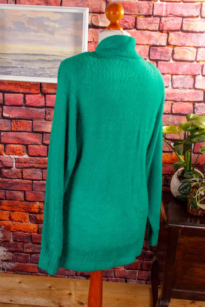 Vintage Strickjacke smaragdgrün