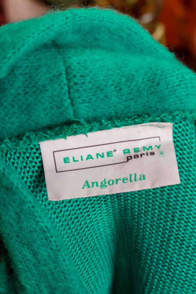 Vintage Strickjacke smaragdgrün