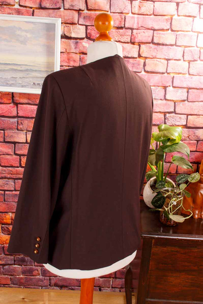 Vintage Wolle Blazer braun