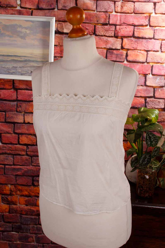 antikes Hemd weiß Spitze