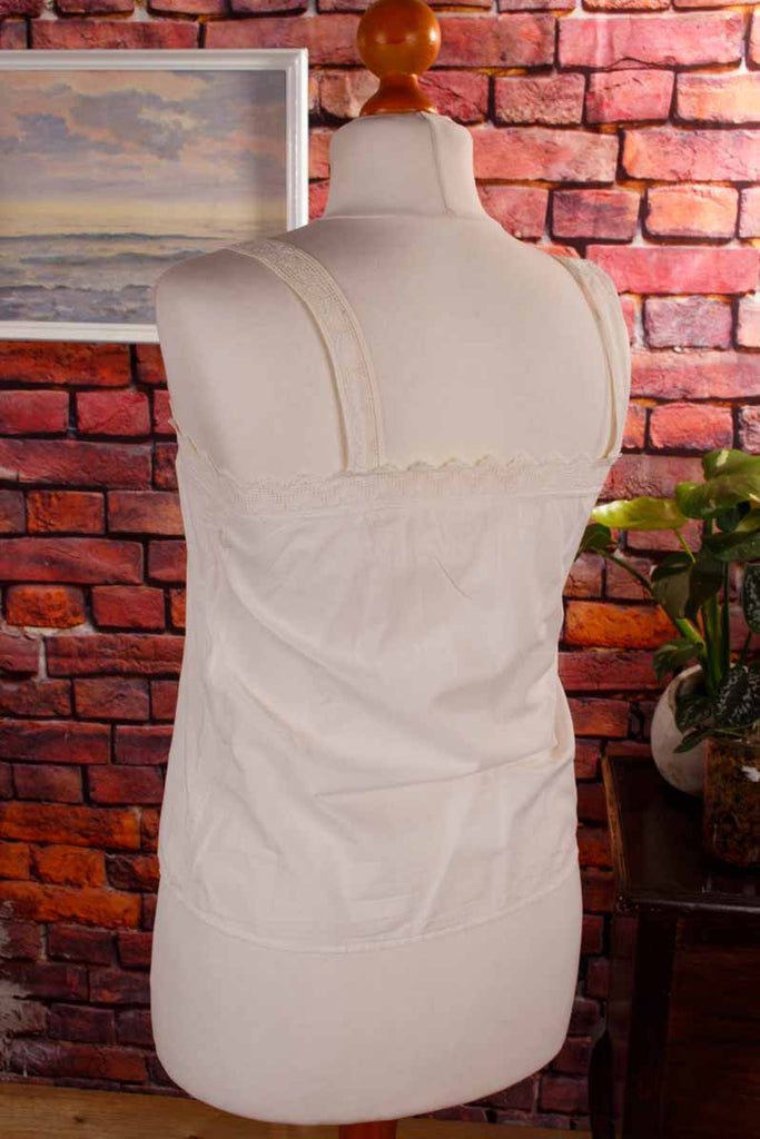 antikes Hemd weiß Spitze