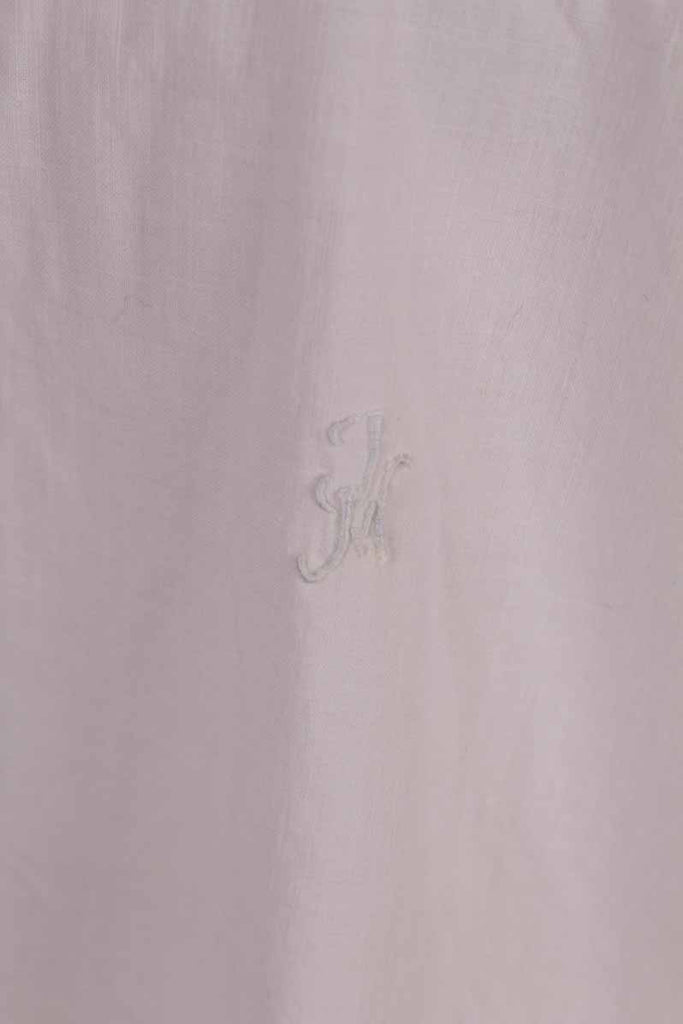 antikes Nachthemd weiß Monogramm IM