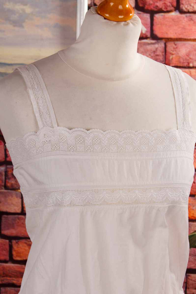 antikes Nachthemd weiß Spitze